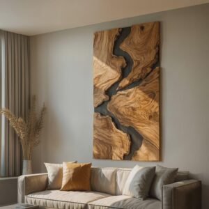 handcrafted wooden wall art — ₹1,299